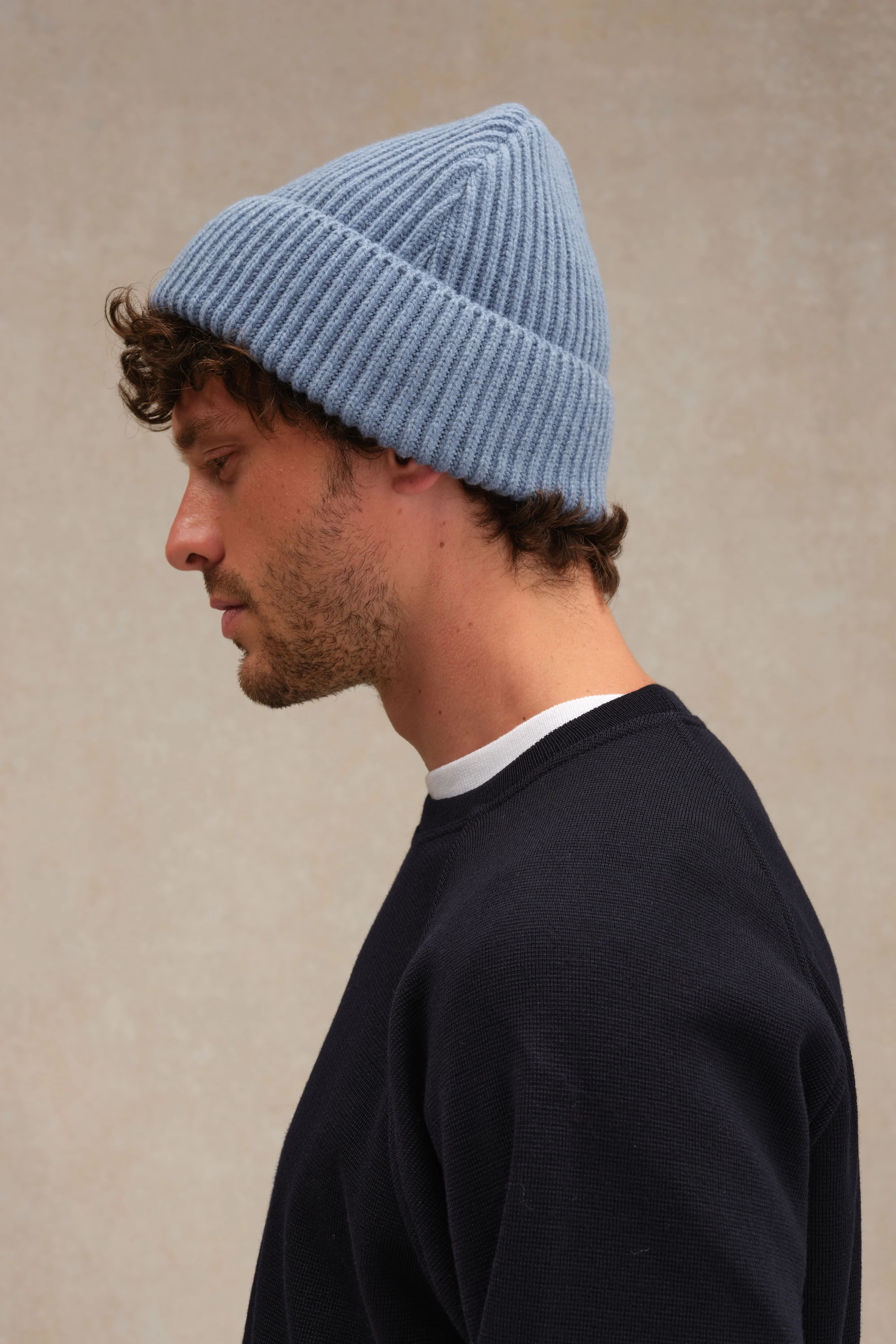 Bonnet extra doux mixte bleu orage - Image 2