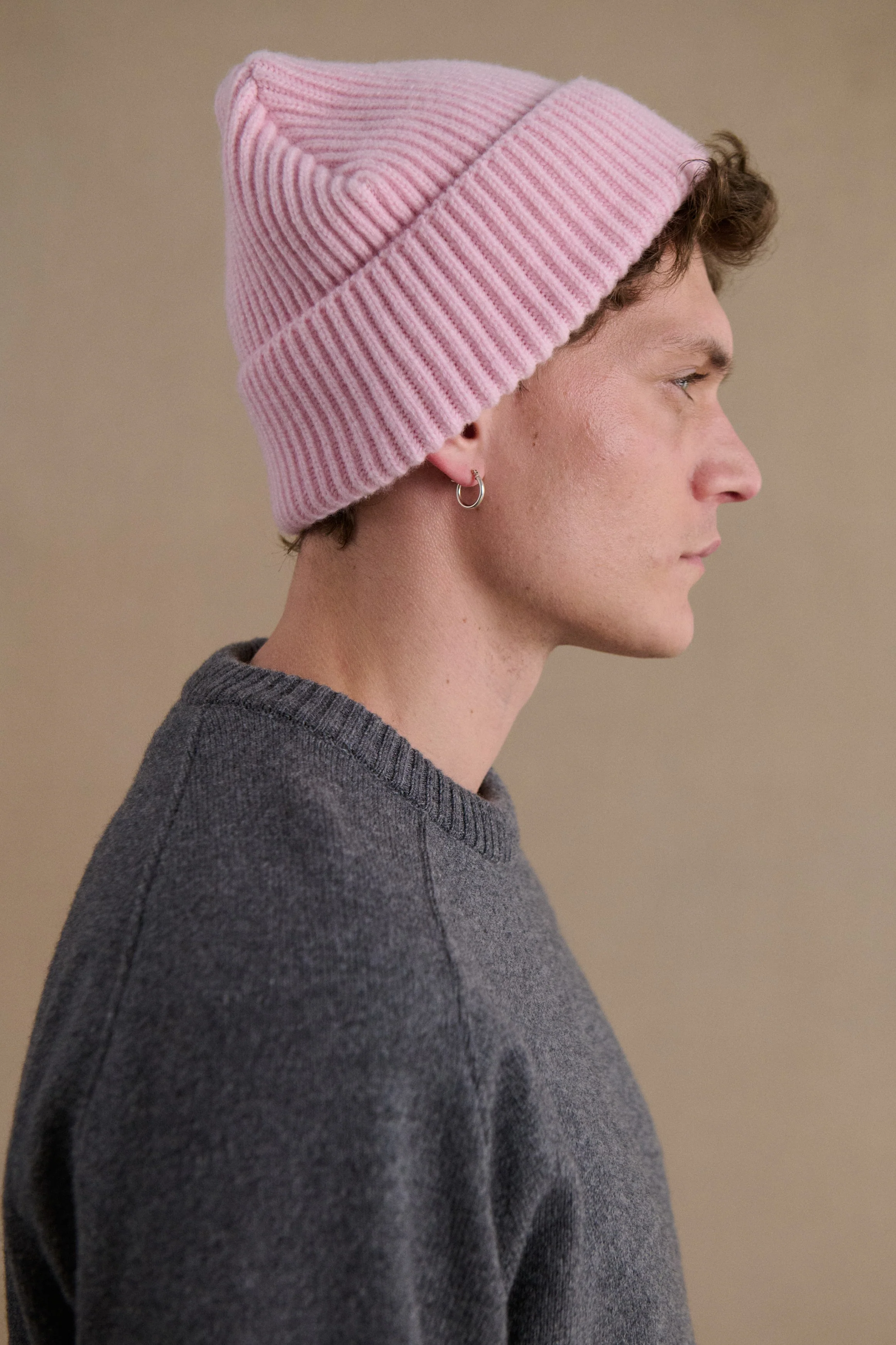 Bonnet extra doux mixte rose - Image 2
