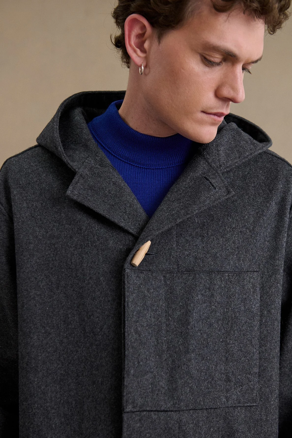 Le Kabig Le Minor gris pour homme - Image 3