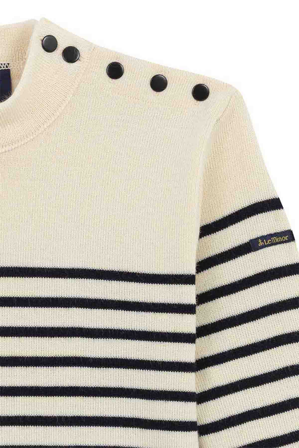 Pull marinière écru pour homme - Image 5