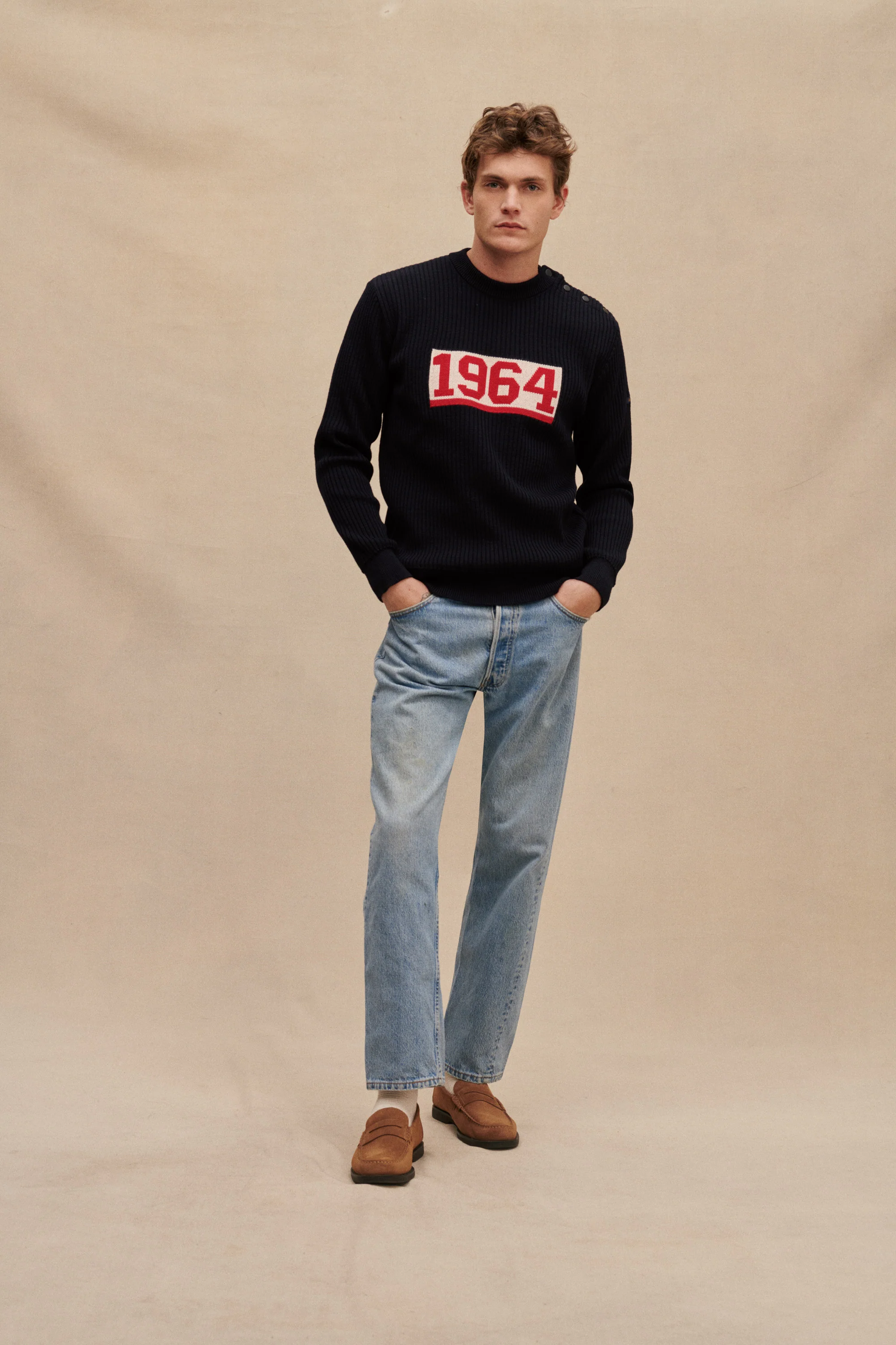 Pull marin 1964 bleu marine pour homme - Image 3