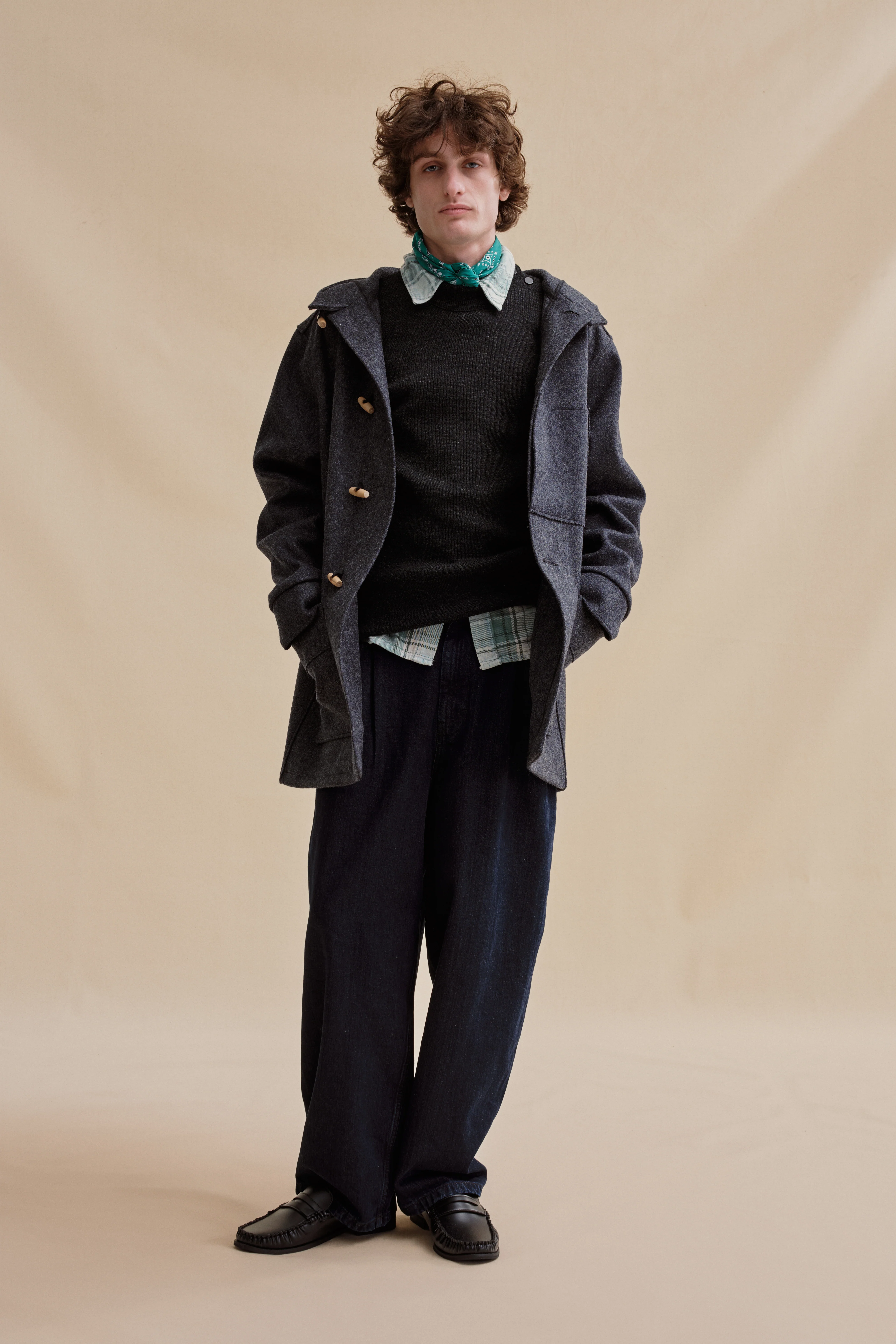 Pull marin gris anthracite pour homme - Image 3