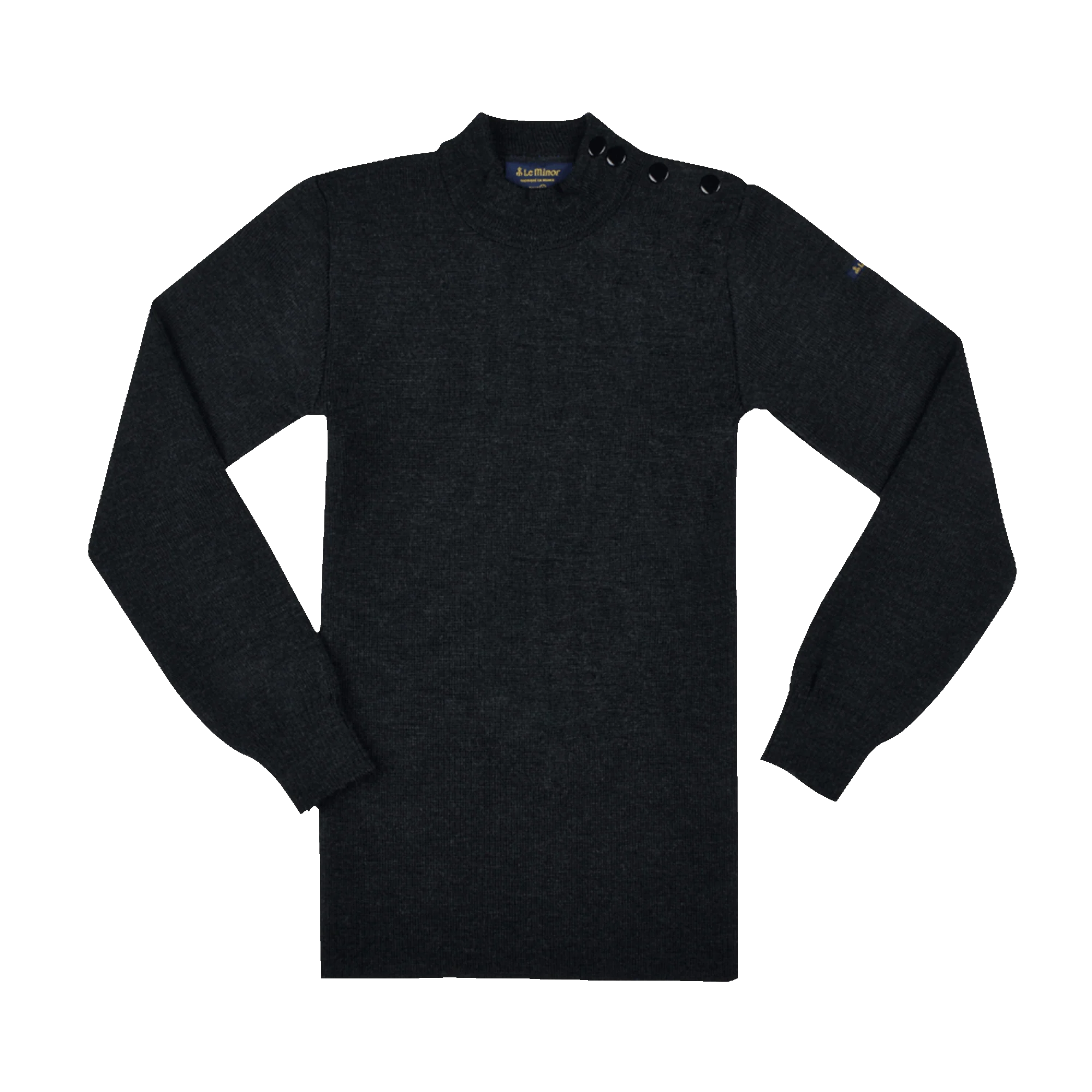 Pull marin gris anthracite pour homme - Image 9