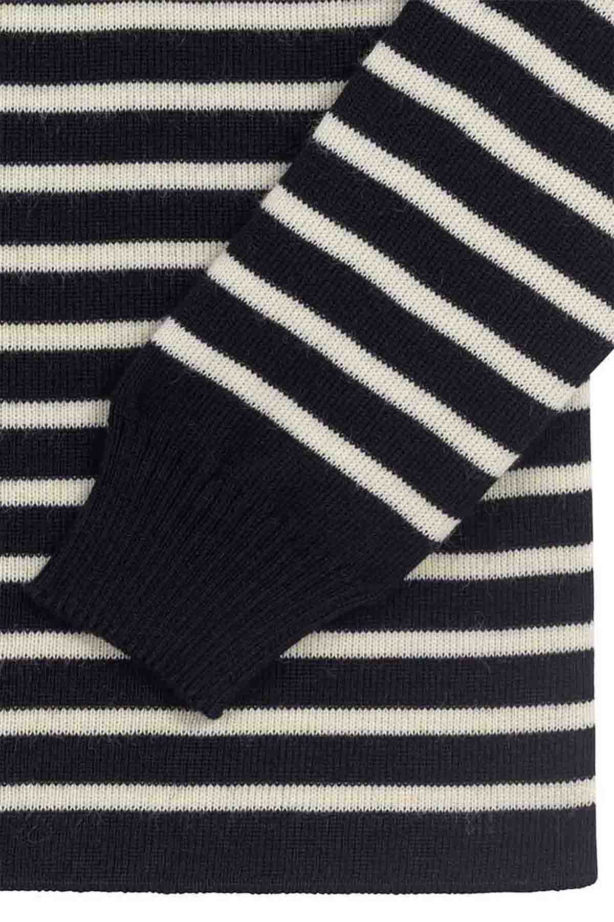 Pull marinière bleu marine pour femme - Image 6