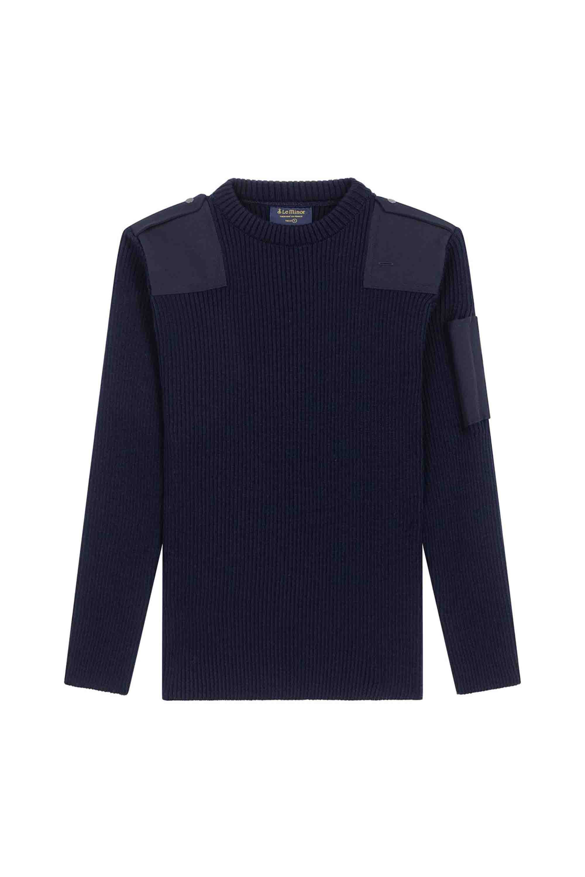 Pull Officier bleu marine pour homme - Image 4