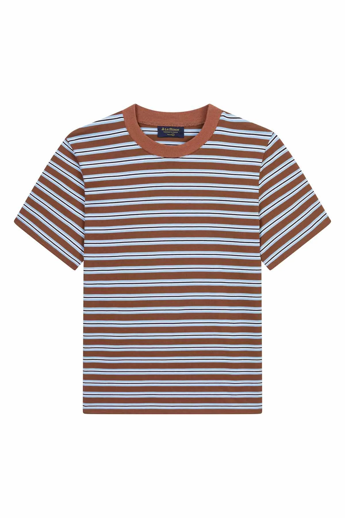 T-shirt rayé Andy marron - Image 4