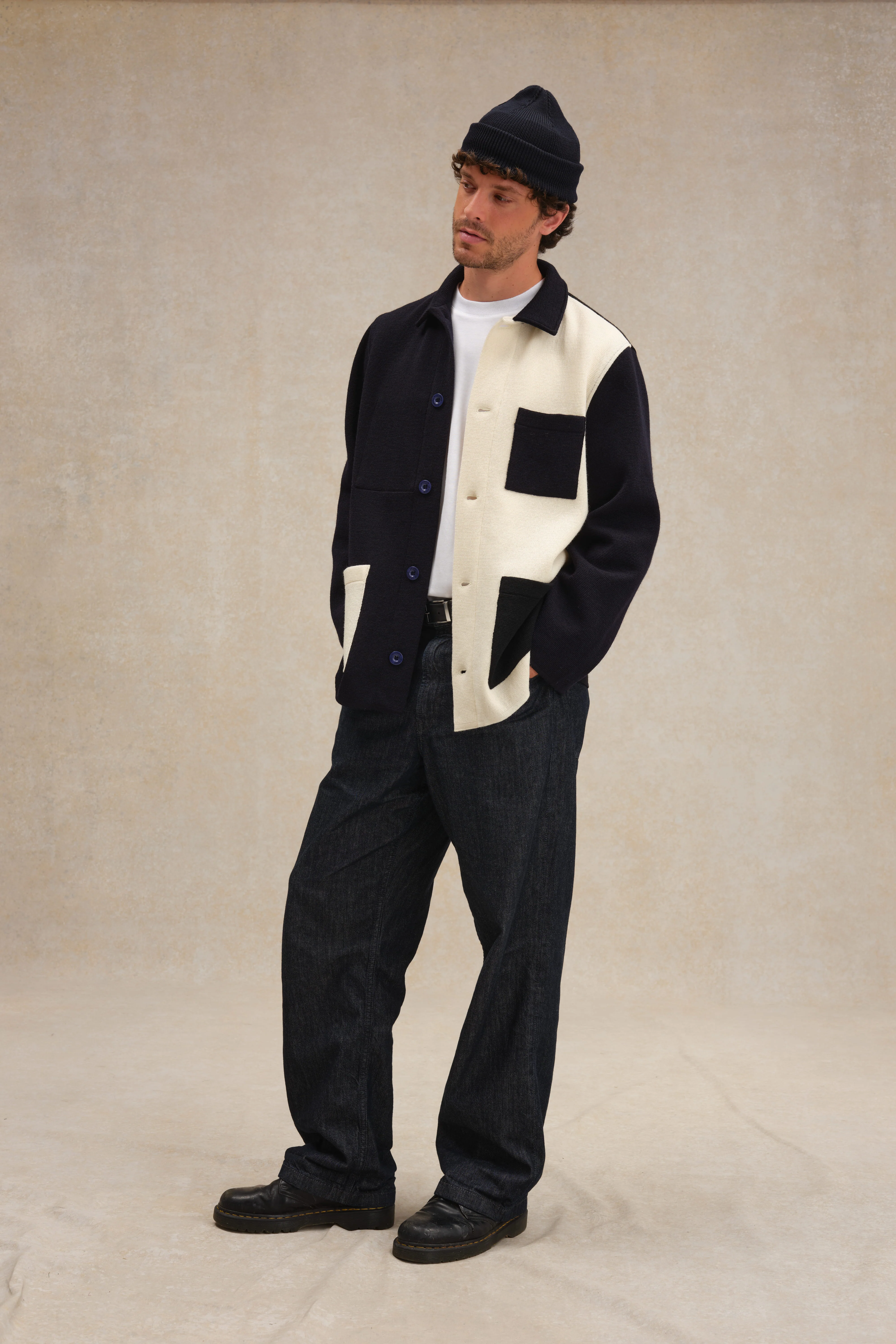 Veste de travail homme en maille Milano - Le Minor x Le Laboureur - Image 4